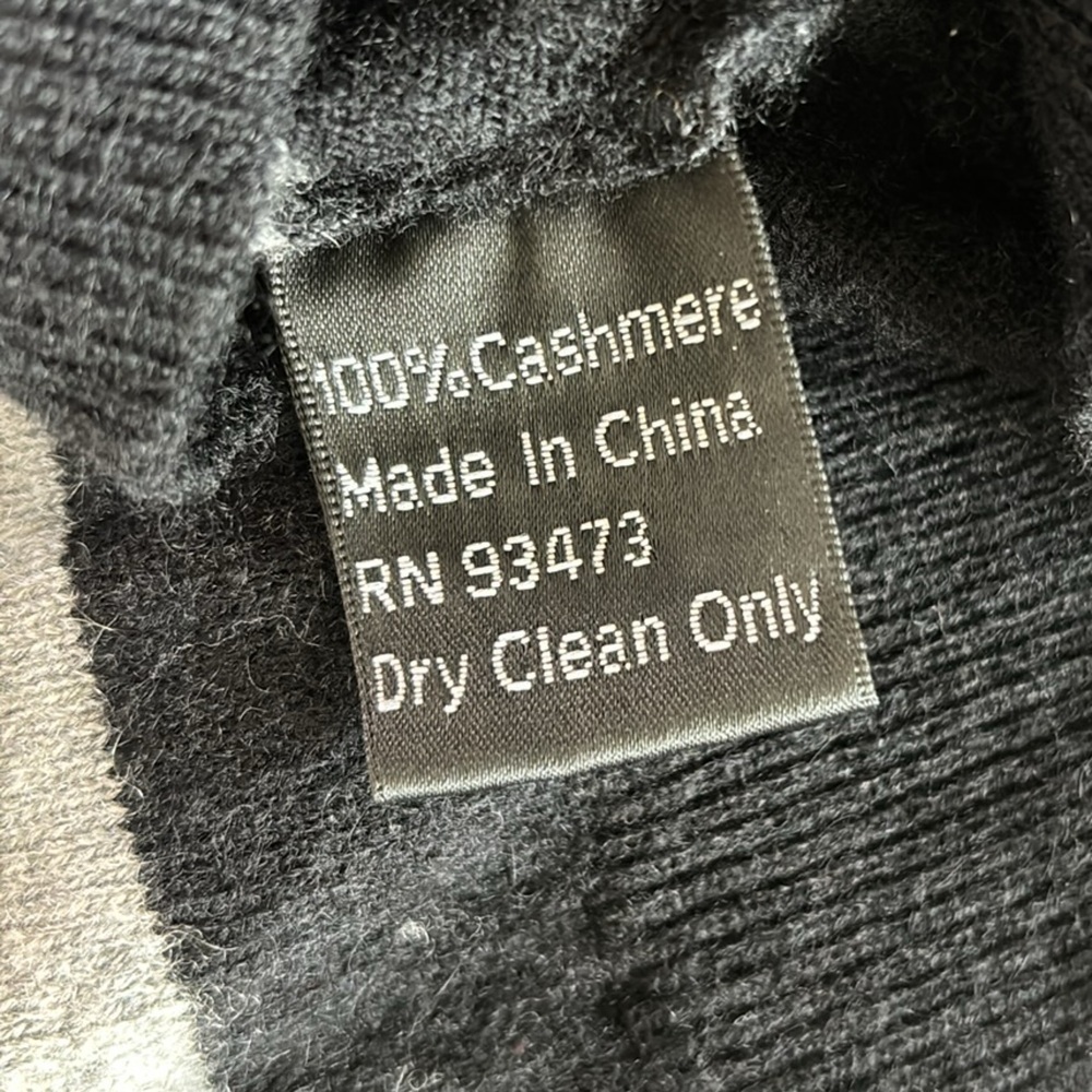 Women's Black and Gray Striped Sweater - Picture 6 of 10